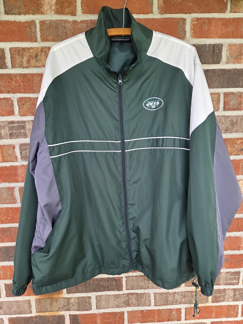 Sports Illustrated New York JETS Green Windbreaker Jacket